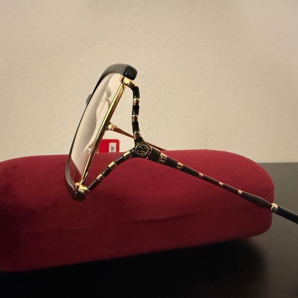 Gucci Clear Lense Square 
Frames (w/ case, papers, and cleaning cloth) main image 5